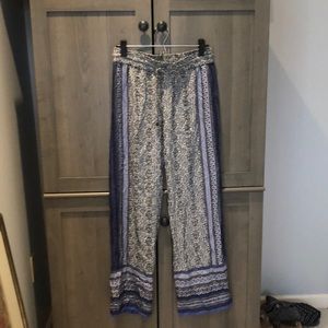 Boho drawstring pants, size small
